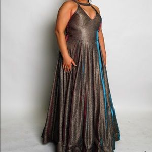 Like New Holographic Glitter Formal Dress